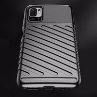 Thunder apvalks elastīgs izturīgs aizsargvāks TPU apvalks Xiaomi Redmi Note 10 5G / Poco M3 Pro melns