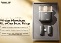 REMAX MICROPHONE K13 WITH CLIP USB-C melns