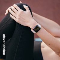 Crong Liquid - Apple Watch siksniņa 44/45/46/49 mm (sand rozā)