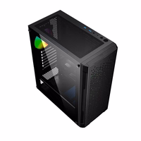 Gembird CCC-FC-400X Gaming ARGB computer case Fornax 400X, melns