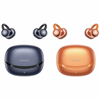 USAMS R03 Echo Clip-on Bluetooth 6.0 bezprzewodowe TWS austiņas oranžs