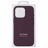 Maciņš "TM MagSafe Silicone" iPhone 16 / Plūmju /