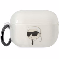 Karl Lagerfeld KLAP2HNIKTCT AirPods Pro 2 apvalks caurspīdīgs Ikonik Karl Lagerfeld