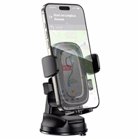 Borofone automobiļu turētājs BH132 Follower priekšējā stikla melns