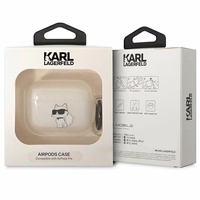 Karl Lagerfeld KLAPHNCHTCT Airpods Pro apvalks caurspīdīgs Ikonik Choupette