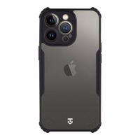 Tactical Quantum Stealth Maciņš for Apple iPhone 13 Pro Caurspīdīgs/Melns