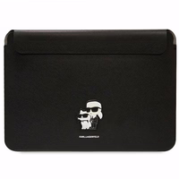 Karl Lagerfeld Saffiano Karl&Choupette apvalks 16" portatīvajam datoram - melns