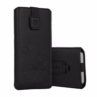 WONDER Deko viedtālruņa apvalks (Izmērs XXL) Samsung S25 Ultra/S24 Ultra/M35/M23/A16 5G/Xiaomi Redmi 14C melns