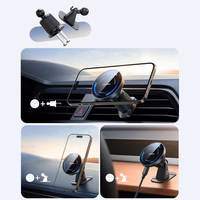 Automašīnas lādētājs-turētājs magnētiskais Joyroom JR-ZS502 MagSafe 15W (gaisa ventilācijas/galda paneļa), melns