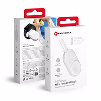 Portatīvais lādētājs Apple Watch Forcell F-Energy Mini Power Watch 1A 2,5W 1200 mAh balta