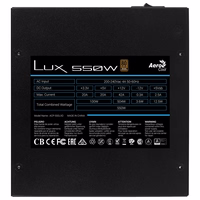 Aerocool LUX 550W power supply unit 20+4 pin ATX ATX melns