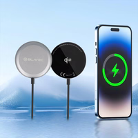 Blavec indukcijas lādētājs BQI-03 Qi2 15W magnētisks Magsafe (BQI03-QI2MB) melns