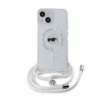 Karl Lagerfeld Crossbody IML Karl Head Magnētiskais viedtālruņa apvalks iPhone 15 / 14 / 13 – caurspīdīgs