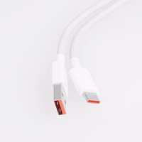 XIAOMI oriģinālais kabelis USB A uz Type C 6A 1 m balts bulk