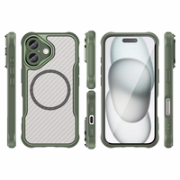 Leading Series Magnētiskais silikona viedtālruņa apvalks iPhone 16 Plus - zaļa