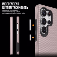 Perfectionists Trīsstūra korpuss Samsung S938 S25 Ultra rozā zelts