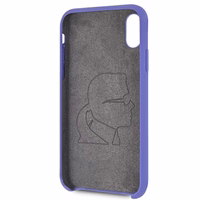 Karl Lagerfeld silikona apvalks iPhone X/Xs - violets