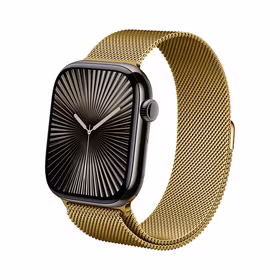 Crong Milano Steel - Stainless Steel siksniņa Apple Watch 44/45/46/49 mm (zeltains)