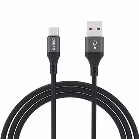 Dudao L3ST USB-A - USB-C 5A 1.2m pīts kabelis - melns