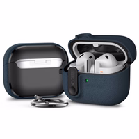 Tech-Protect plāns vāciņš ar āķi Samsung Galaxy Buds 3 / 3 FE / 3 Pro - tumši zils