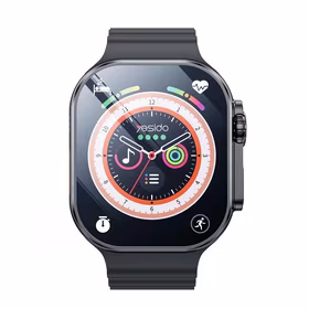 YESIDO IO24 SMARTWATCH BT5.0+NFC 200mAh IPX4 ( WITH 2 STRAPS) melns
