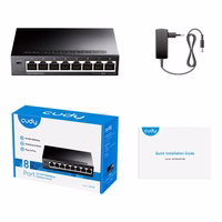 Cudy GS108 network switch Gigabit Ethernet (10/100/1000) melns