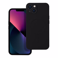 SILICONE MAG COVER viedtālruņa apvalks, saderīgs ar MagSafe, IPHONE 13, melns