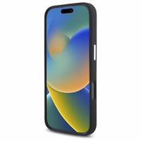 Mercedes silikona tonālais logotips Magnētiskais viedtālruņa apvalks iPhone 16 Pro - melns