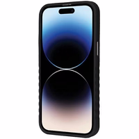 Audi sintētiskās ādas viedtālruņa apvalks MagSafe iPhone 14 Pro - melns