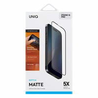 Uniq Optix matēta rūdīta stikla aizsargs ar aplikatoru iPhone 16 Pro