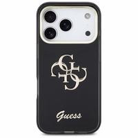 Guess IML 4G Script Metal maciņš for iPhone 17 Pro - melns