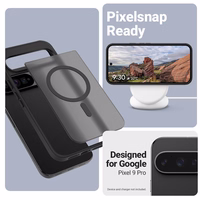 Crong Hybrid Matte Magnetic - MagSafe maciņš Google Pixel 9 Pro (melns)