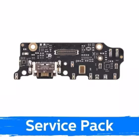Uzlādes ports saderīgs ar Xiaomi Mi A2 ar elastīgais kabelis / Plata (Service Pack)