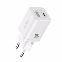 Sienas lādētājs Dux Ducis C80 Super Si - USB + Type C - PD 30W QC 3.0 18W 3A balts