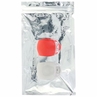 Setty velosipēdu lukturu silikona komplekts priekšējais balts + aizmugurējais sarkans LR-01