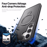 DUX DUCIS viedtālruņa apvalks YIND saderīgs ar MagSafe SAMSUNG S25 melns