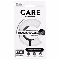CARE by PanzerGlass Funkcionālais viedtālruņa apvalks ar statīvu iPhone 16 Plus 6.7" melns/melns Magnētiskais 1323