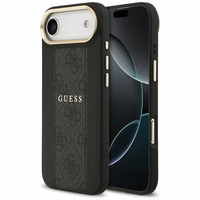 Guess viedtālruņa apvalks iPhone 17 Air HC MAGSAFE PU W/ 4G PU STRIPE melns