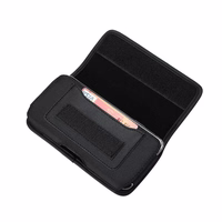 Horizontāls universāls apvalks OXFORD modelis 4 IPHONE 13 PRO MAX / SAMSUNG S21 Ultra / XIAOMI 12 Ultra melns