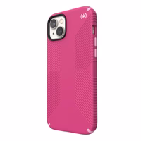 Speck Presidio2 Grip MagSafe - Anti-slip iPhone 14 Plus maciņš (Digitalpink / Blossompink / balts)