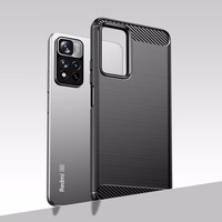 Oglekļa apvalks elastīgs apvalks Xiaomi Redmi Note 11 Pro+ 5G (Ķīna) / 11 Pro 5G (Ķīna) / Mi11i HyperCharge / Poco X4 NFC melns