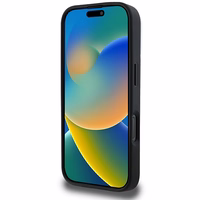 DKNY Vienkāršs sudraba logotips magnētiskais iPhone 16 Pro Max viedtālruņa apvalks - melns