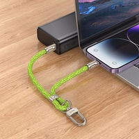 Kabelis USB-C uz Lightning Hoco PD 20W 0,22 m GH5 fluorescējoša zaļa krāsa