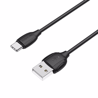 USB kabelis Borofone BX19 USB-A uz USB-C 1,0 m melns