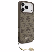 Guess 4G Charms Collection MagSafe viedtālruņa apvalks iPhone 17 Pro Max - brūns
