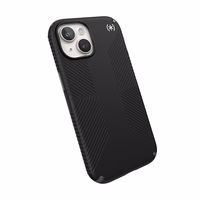 Speck Presidio2 Grip – maciņš iPhone 17e / 16e / 15 / 14 / 13 (melns / pelēks / balts)