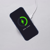 MAG COVER viedtālruņa apvalks, pilnīgi matēts, ar MagSafe saderīgs, iPhone 12 zils