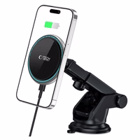Tech-Protect A2 automašīnas tālruņa turētājs ar MagSafe 15W indukcijas lādētāju panelim - melns