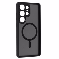 Pilnīgs matēts Mag vāks viedtālrunim Samsung Galaxy S25 Ultra - melns