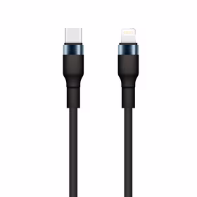 Setty USB-C - Lightning kabelis 1m 3A KSC-L-131 melns